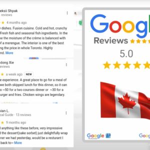 Google beoordelingen kopen Canada