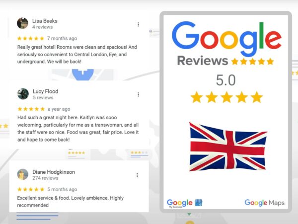 Comprare le recensioni di Google in inglese - Aumentare la reputazione online con le recensioni aziendali 24