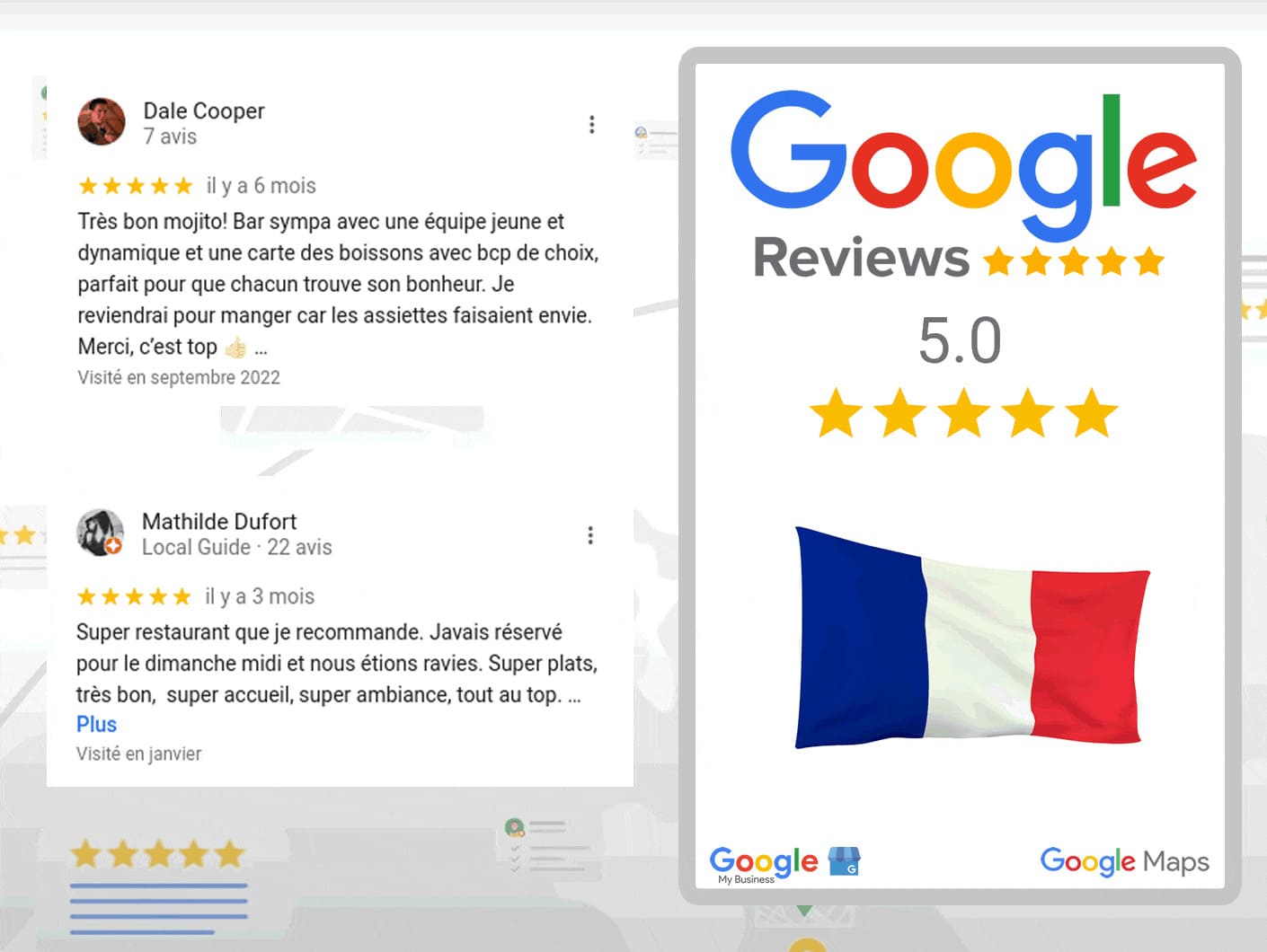 Acheter des Avis Google - Buy Google Reviews French Verbessern Sie Ihre Reputation online mit authentischen Bewertungen.